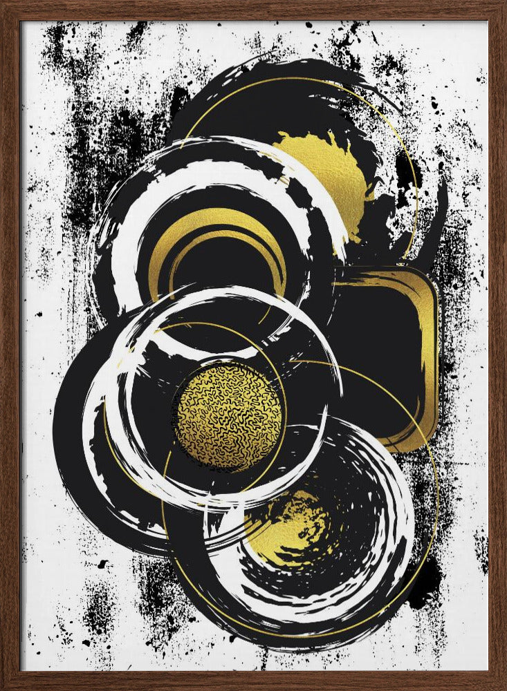 ABSTRACT ART Solid shapes Poster