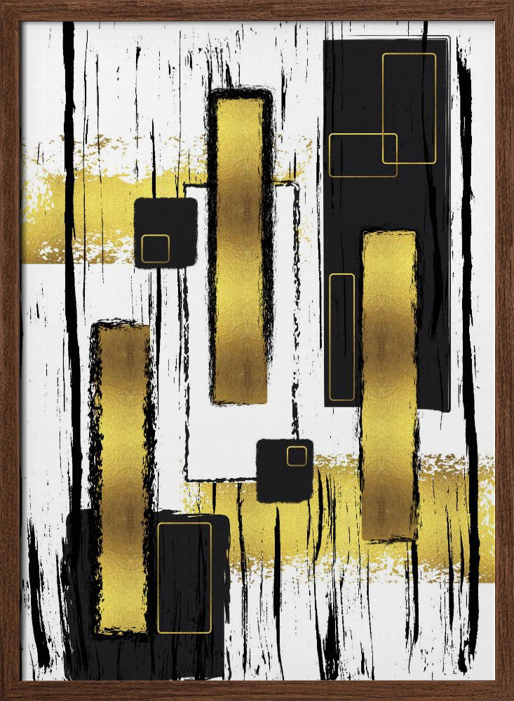 ABSTRACT ART Lively geometric fun Poster