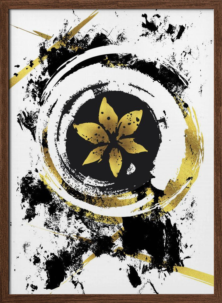 ABSTRACT ART Flower Poster