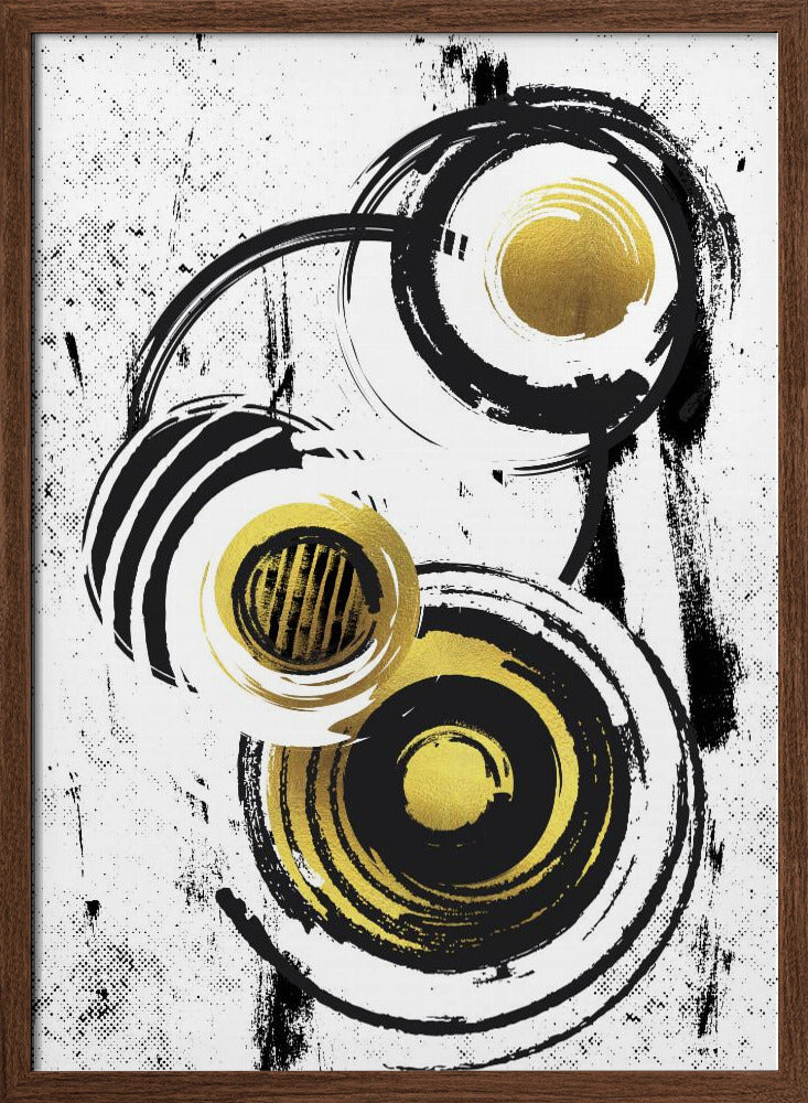 ABSTRACT ART Rotating circles Poster