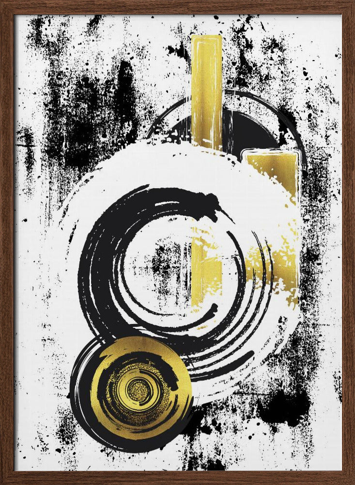ABSTRACT ART Dynamic shapes Poster