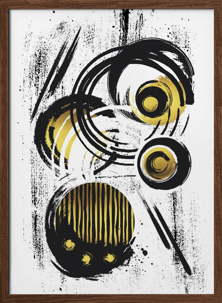 ABSTRACT ART Funky circles Poster