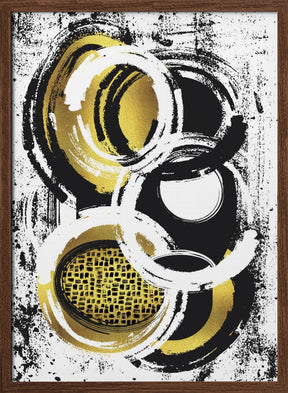 Abstract Painting No. 2 | gold Poster