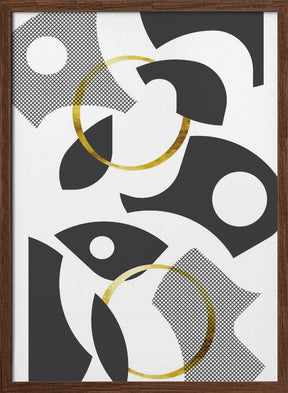 Cut Out Abstract No. 1 | gold Poster