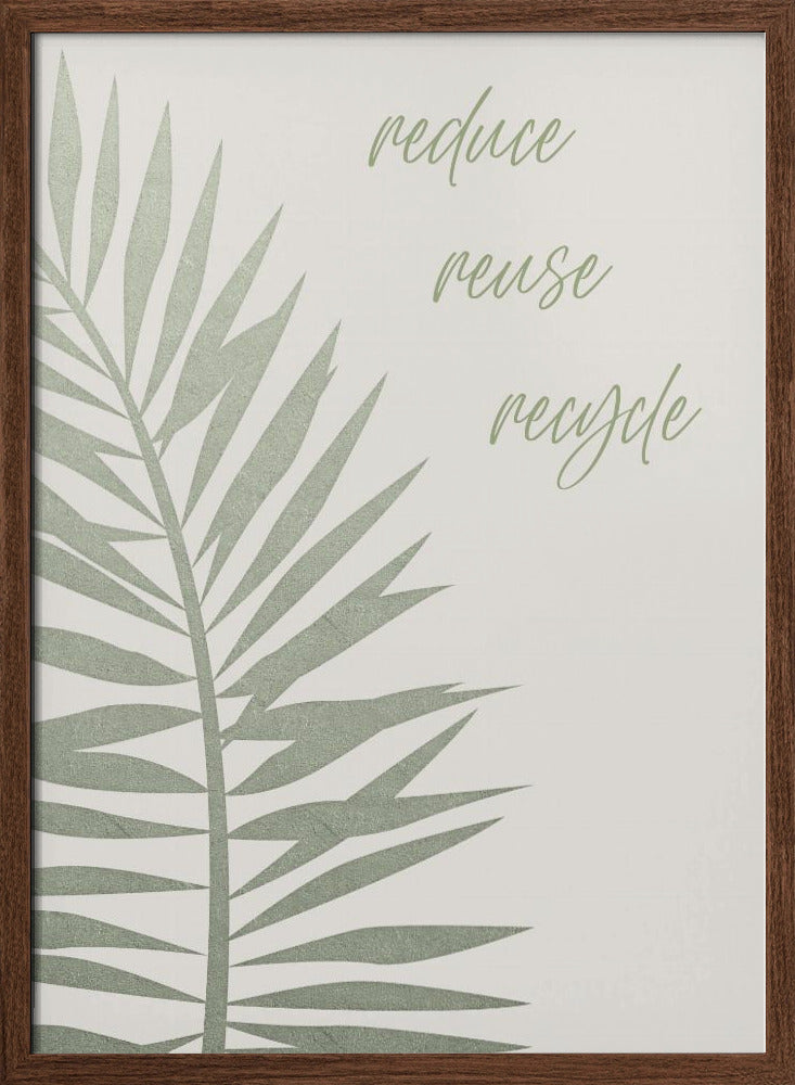 Reduce - reuse - recycle Poster