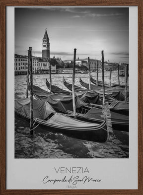 In focus: VENICE Grand Canal and St Mark&#039;s Campanile Poster