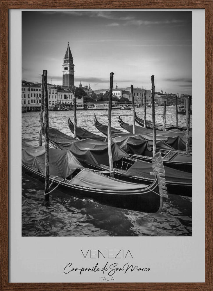 In focus: VENICE Grand Canal and St Mark&#039;s Campanile Poster