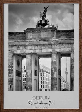 In focus: BERLIN Brandenburg Gate Poster