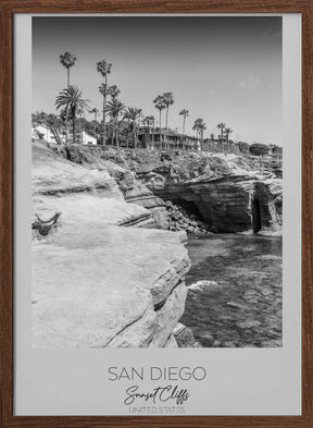 In focus: SAN DIEGO Sunset Cliffs Poster