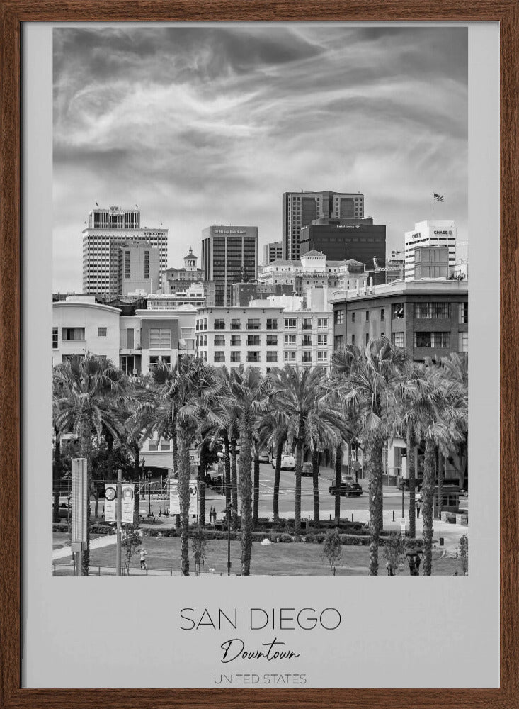 In focus: SAN DIEGO Downtown Poster