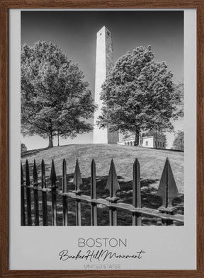 In focus: BOSTON Bunker Hill Monument Poster