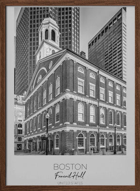 In focus: BOSTON Faneuil Hall Poster