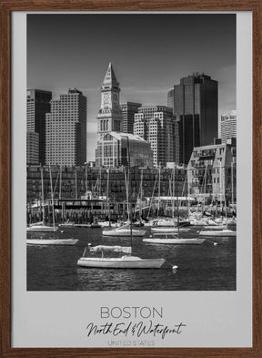 In focus: BOSTON Skyline North End &amp; Waterfront Poster