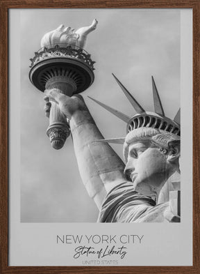 In focus: NEW YORK CITY Statue of Liberty in detail Poster