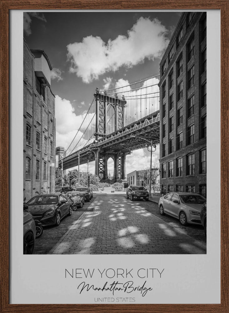 In focus: NEW YORK CITY Manhattan Bridge Poster