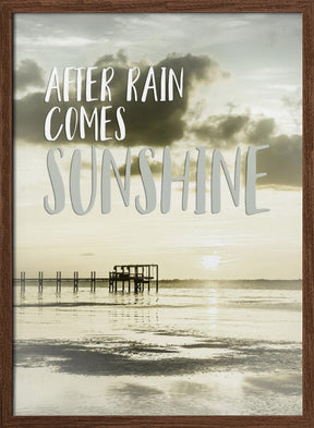 After rain comes sunshine | Sunset Poster