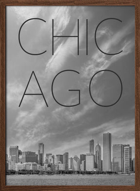 CHICAGO Skyline | Text Poster