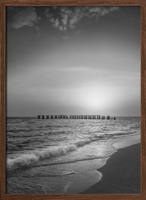 Gasparilla Island - Monochrome coastal impression Poster