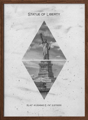 Coordinates NEW YORK CITY Statue of Liberty Poster