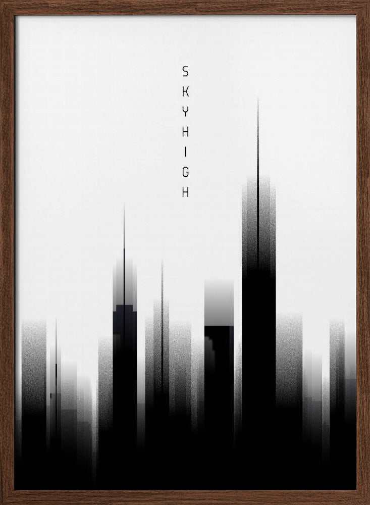 Graphic Art SKYHIGH | white Poster