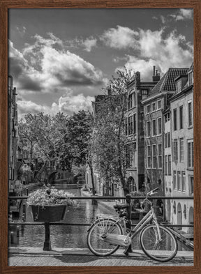 UTRECHT Oudegracht with view in southern direction | Monochrome Poster