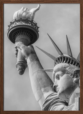 NEW YORK CITY Monochrome Statue of Liberty Poster