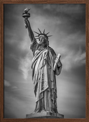 NEW YORK CITY Monochrome Statue of Liberty Poster