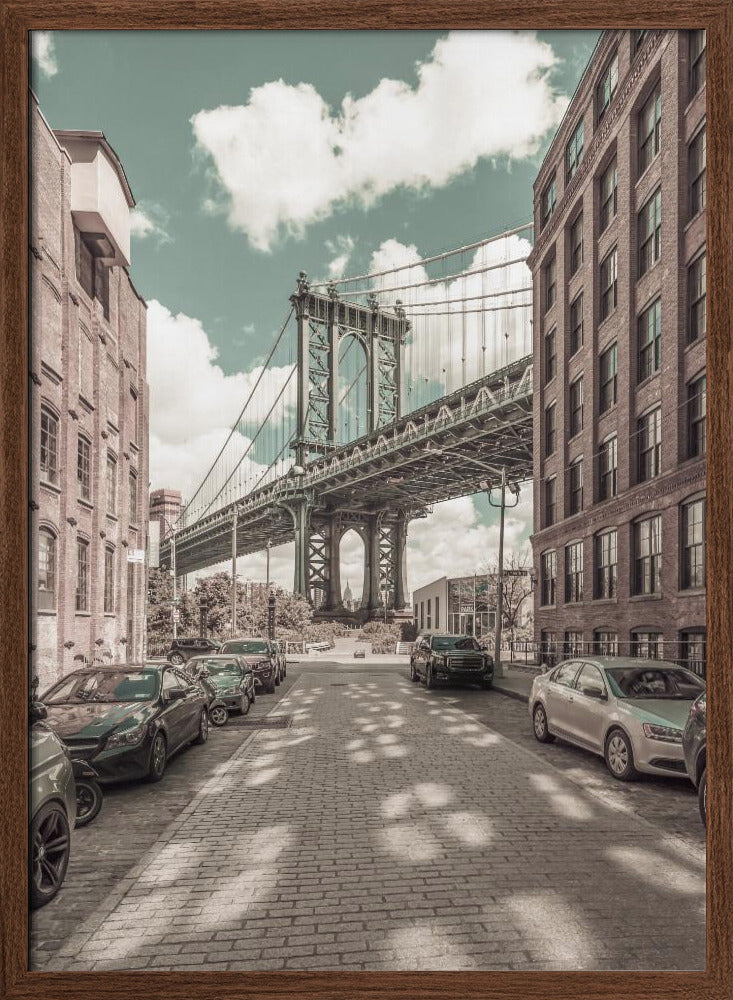 NEW YORK CITY Manhattan Bridge | urban vintage style Poster