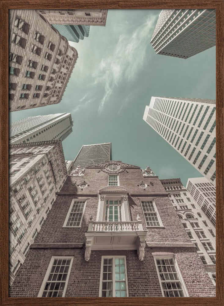 BOSTON Old State House | urban vintage style Poster