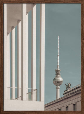 BERLIN Television Tower &amp; Museum Island | urban vintage style Poster