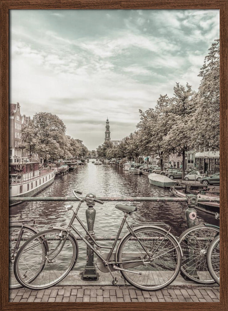 Typical Amsterdam | urban vintage style Poster