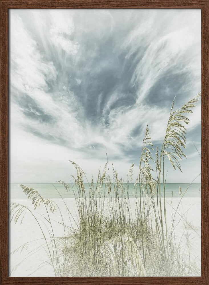 Calmness on the beach Poster