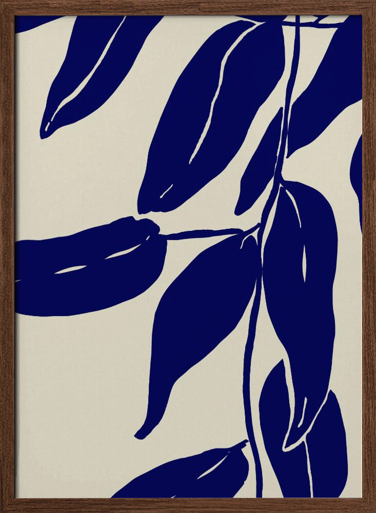 Blue Leafs Poster