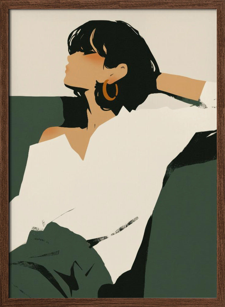 Relaxing woman Poster