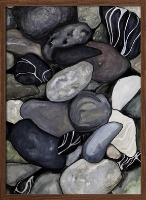 Beach stones Poster