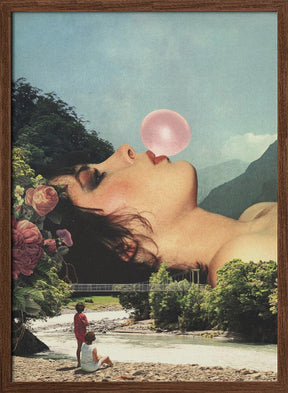 Bubble Gum Girl Poster