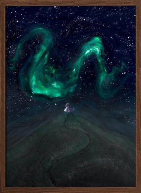 Under the Northern lights Poster