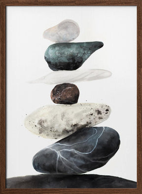 Stones from the beach Poster