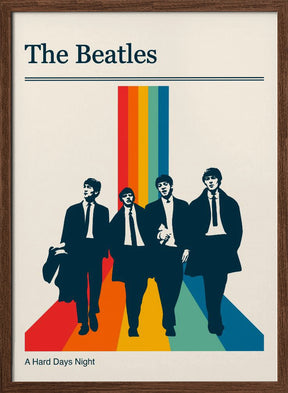 The Beatles Retro Gig Poster Poster