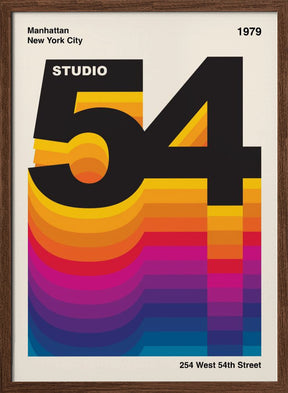 Studio 54 Retro Design Poster