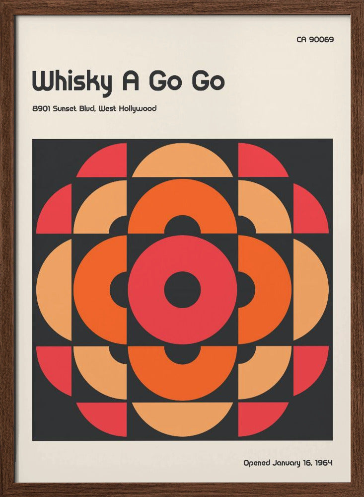 Whisky a Go Go Retro Poster