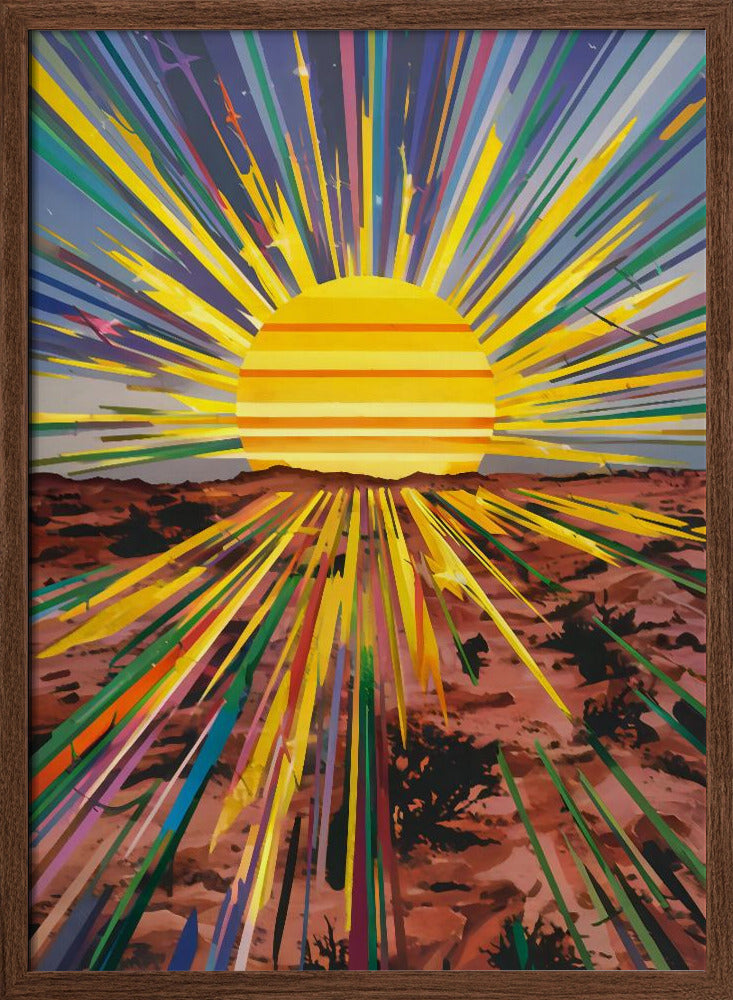 Sunrise In the Desert Poster