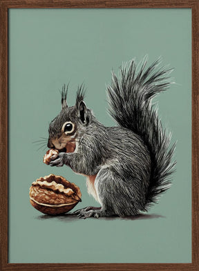 The Squirrel and the Walnut Poster