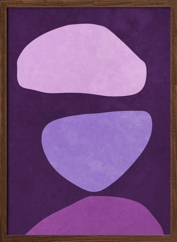 Abstract Forms Violet Poster