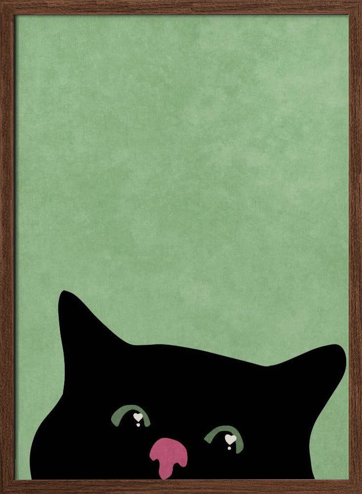 Curious cat Poster