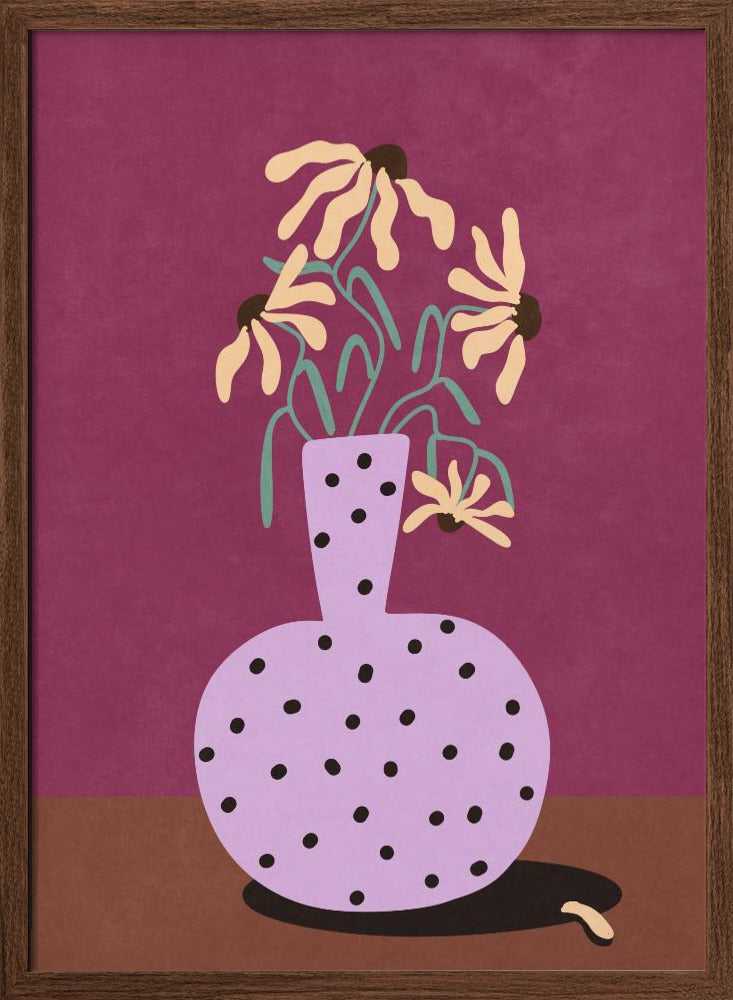 Flowers in Vase Poster