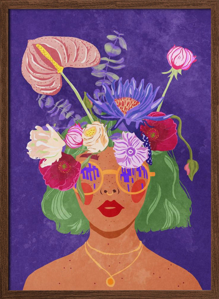 Flower head Poster