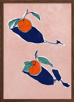 Abstract Oranges Poster