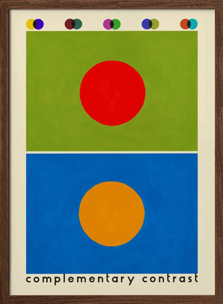 Complimentary contrast Poster