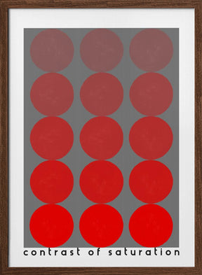 Bauhaus contrast of saturation Poster